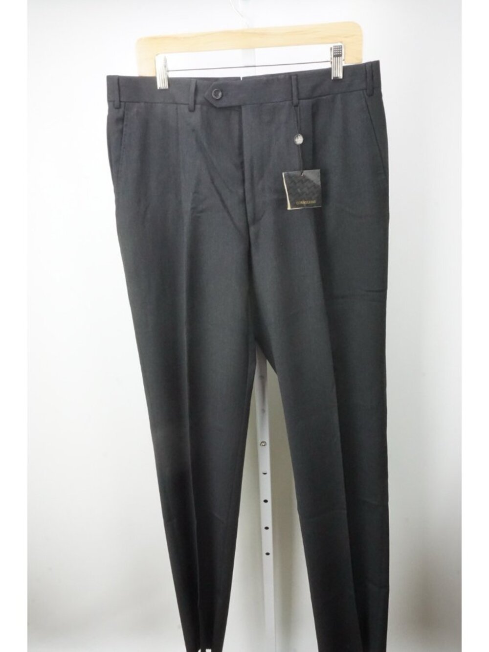 Corneliani Master Dark Gray Wool Mens Dress Pants Sz 50 EU BRAND NEW